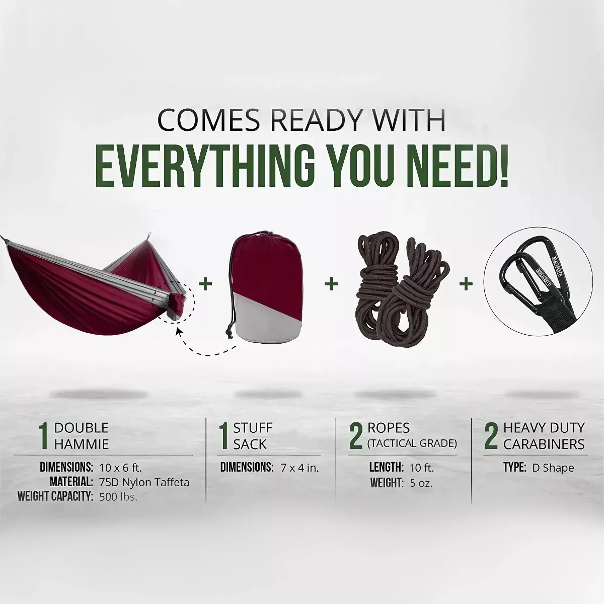 Ultra-Large Lightweight Parachute Hammock for Camping, Garden & Outdoor Travel - Image 3