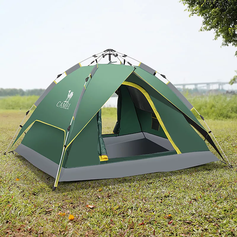 Portable Double Folding Automatic Camping Tent - Sunscreen & Rainproof for 3-4 People - Image 2