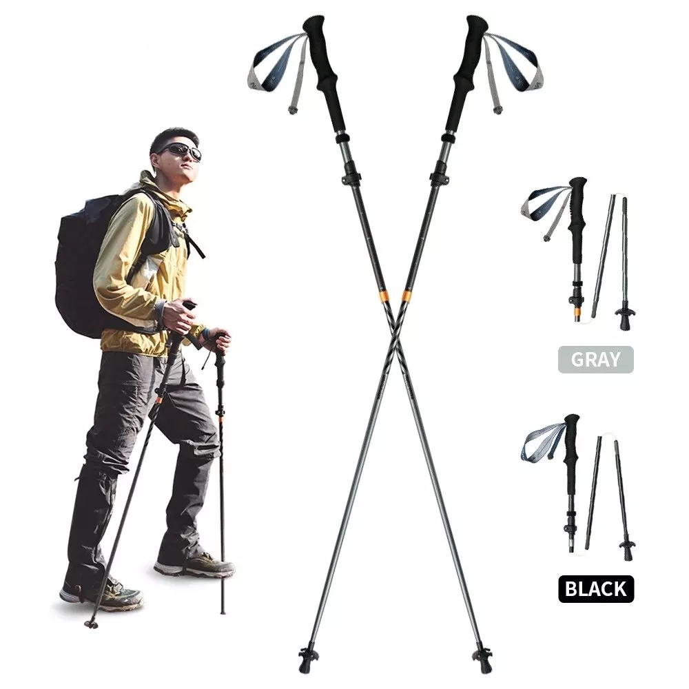 Lightweight Carbon Fiber Trekking Poles - Image 2