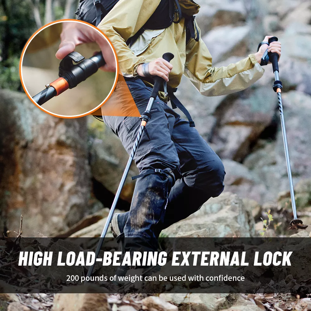 Lightweight Carbon Fiber Trekking Poles - Image 4