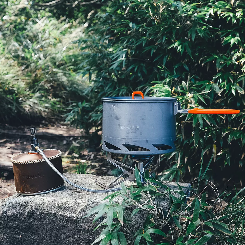 Camping Cookware Set - Foldable Heat-Exchanger Aluminum Pots for Hiking & Outdoor Cooking - Image 2