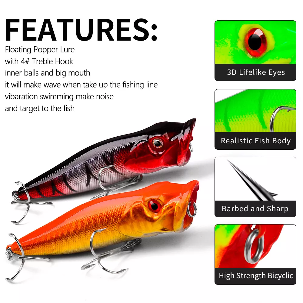 5pcs Floating 11.5g Fishing Lures - Crankbait, Wobblers, 0.6-1.2m Depth - Image 2
