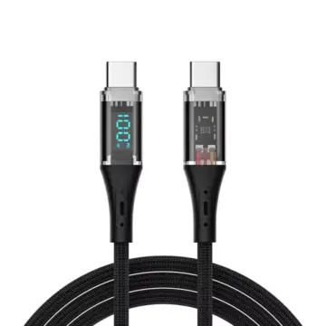 100W USB-C to USB-C Fast Charging Cable with LED Power Display