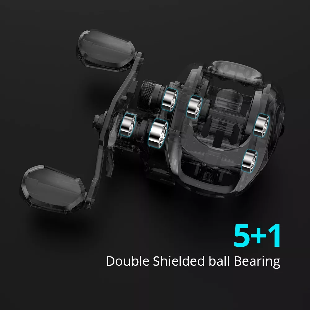 Baitcasting Reel 8KG Drag 7.2:1 Gear Ratio Magnetic Brake System Fishing Reel - Image 6