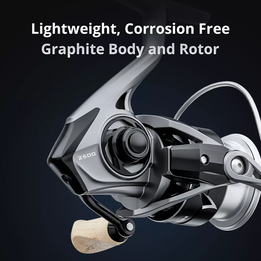 Lightweight Spinning Reel 8KG Drag 198g for Bass Pike Fishing - Image 2