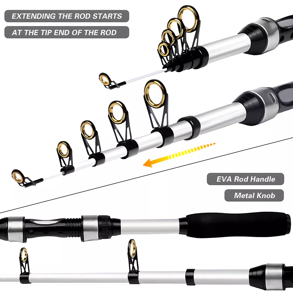 Telescopic Fishing Rod and Reel Combo 5.9ft - Image 3