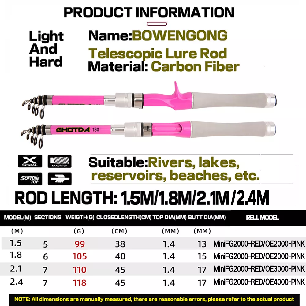 Telescopic Fishing Rod and Reel Combo Set with Carbon Fiber Rod - Image 7