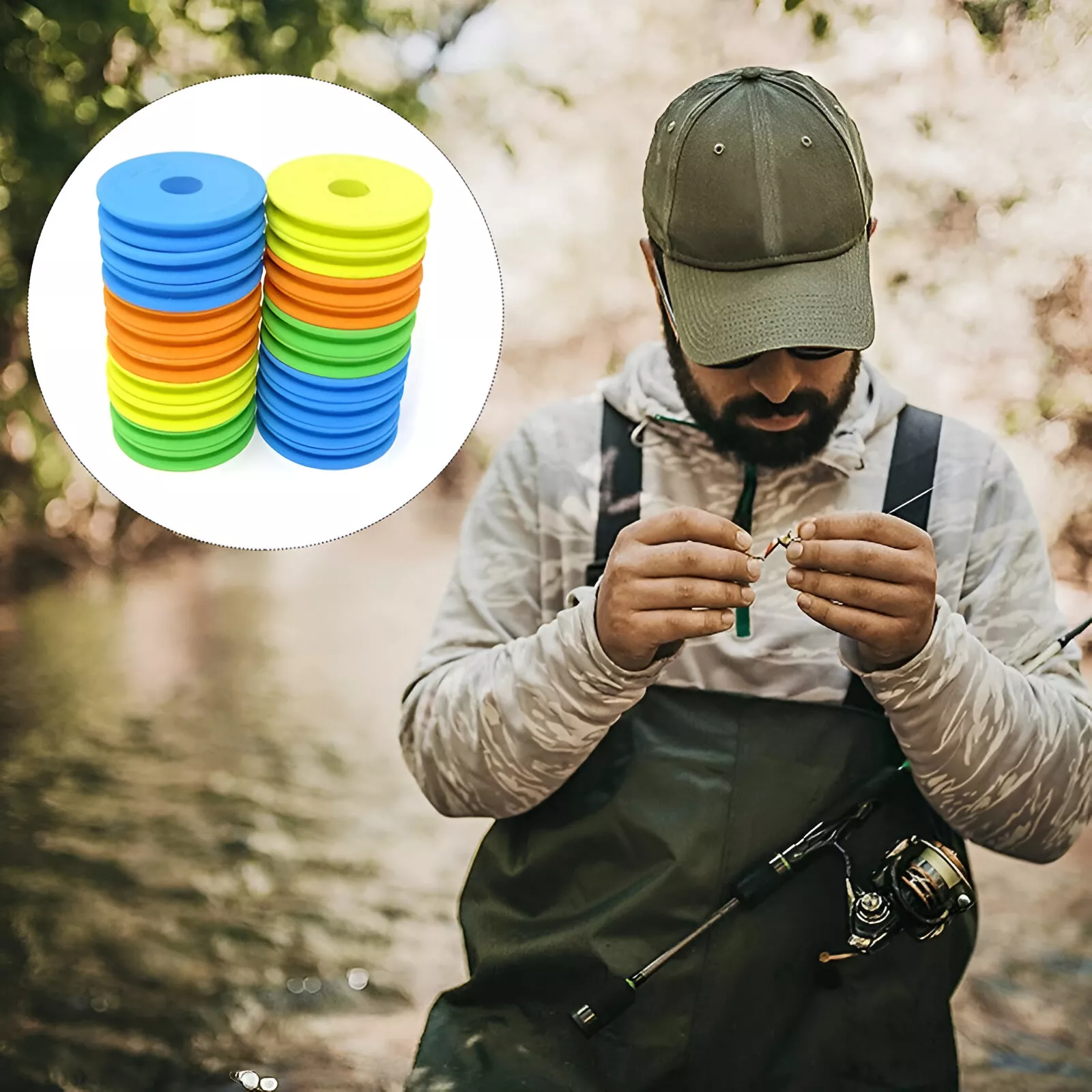 10/20pc EVA Foam Spools for Fishing Hook Line Tackle Accessories - Image 2