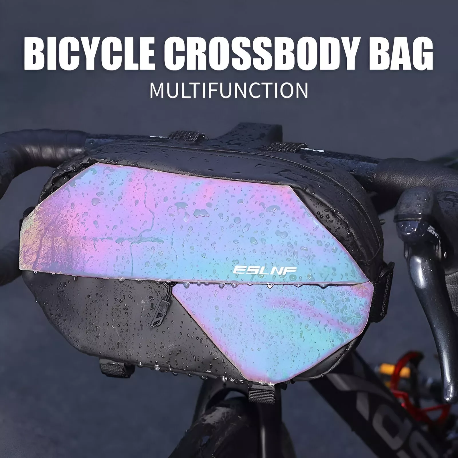 Waterproof Cycling Shoulder Bag - Reflective Front Bag for Mountain Bike & Outdoor Sports - Image 3