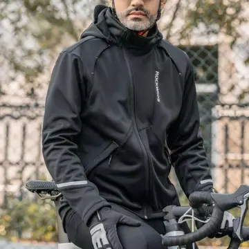 Winter Cycling Jacket with Thermal Fleece and Windproof Design