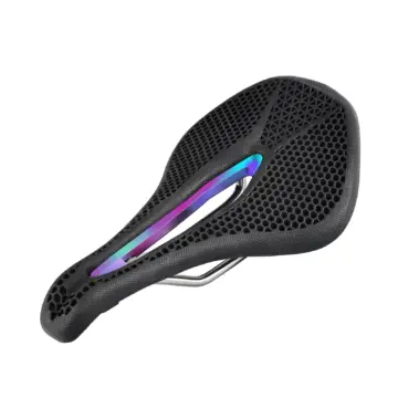 Honeycomb Breathable Shock Absorbing MTB Saddle - Comfortable Non-Slip Seat