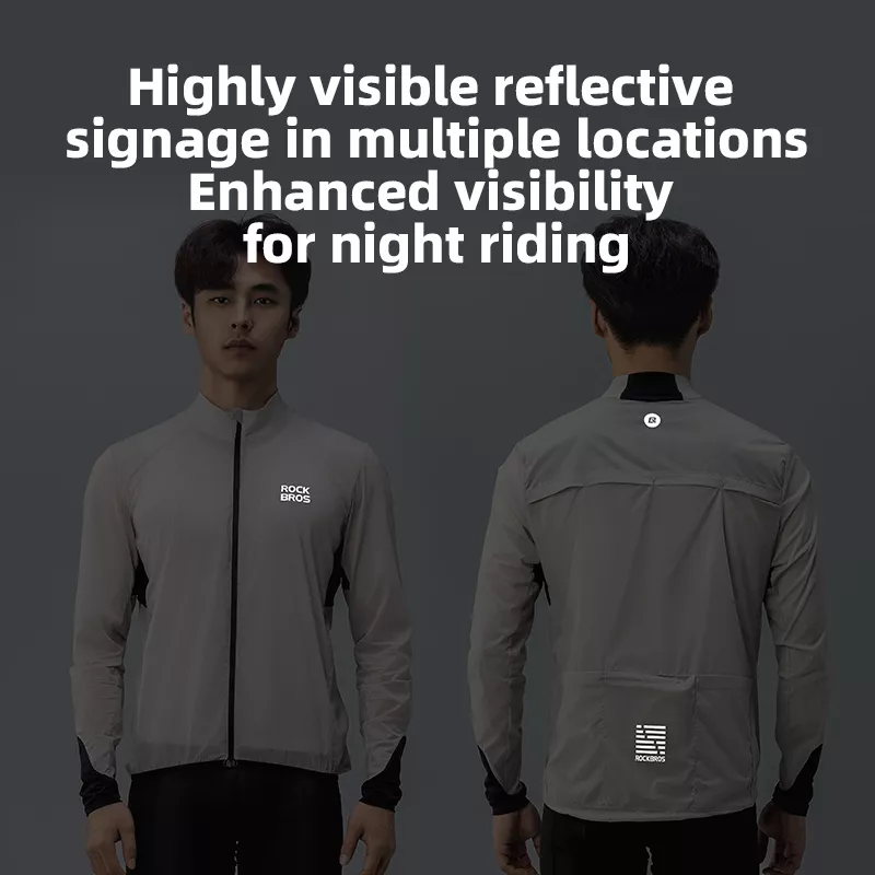 Men's Lightweight Windproof Cycling Jacket with YKK Zipper - Image 3
