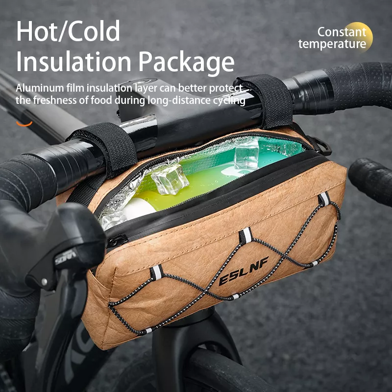 Bicycle Waterproof Front Bag for Mountain Bike, Insulated Road Bike Handlebar Bag - Image 5