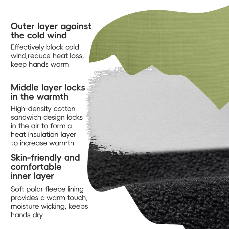 Waterproof Winter Ski Gloves - Image 3