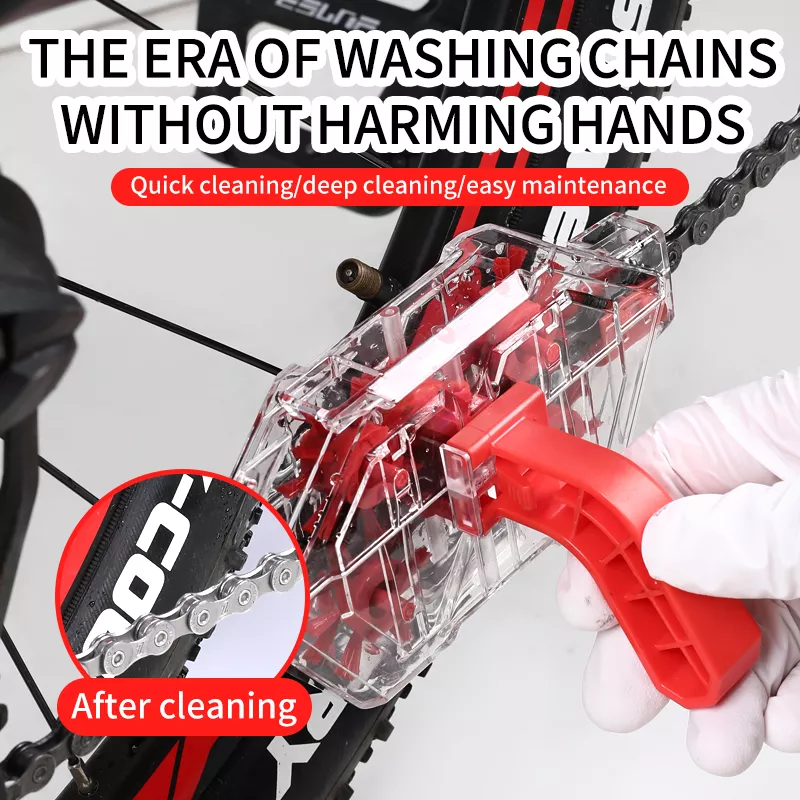 Bicycle Chain Cleaner - Transparent Soaking Tool for Cycling Equipment Maintenance - Image 5