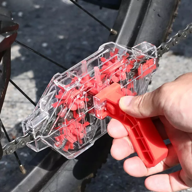 Bicycle Chain Cleaner - Transparent Soaking Tool for Cycling Equipment Maintenance - Image 2