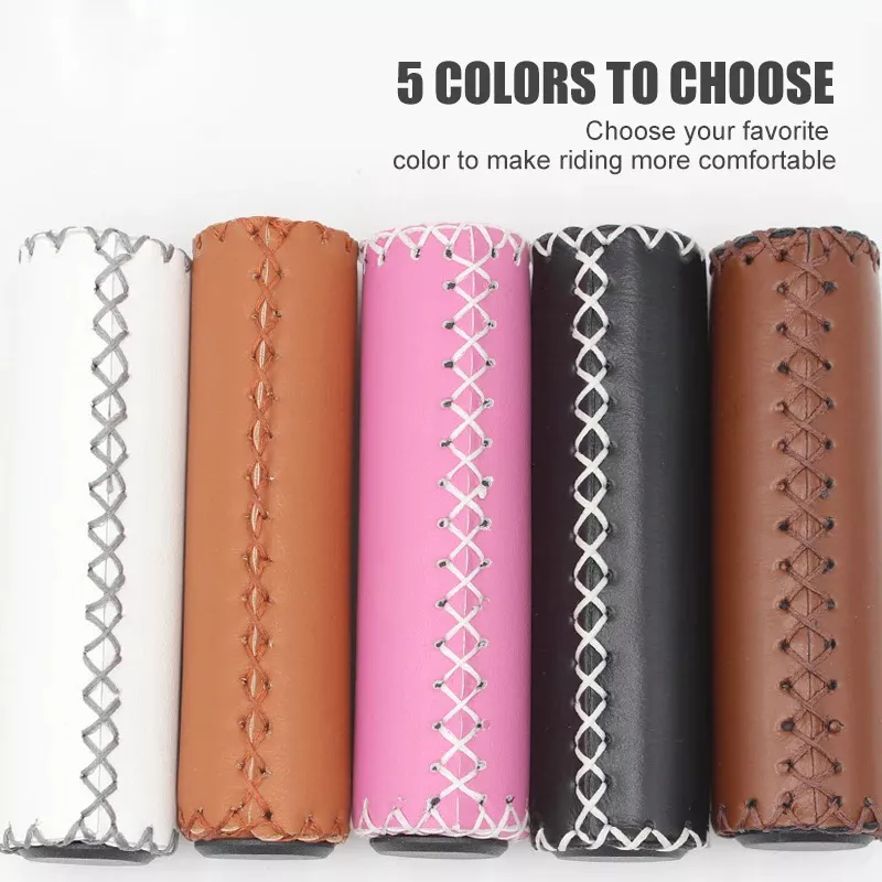 Ultralight Hand-Stitched PU Handlebar Grips for MTB and Road Bikes - Image 5