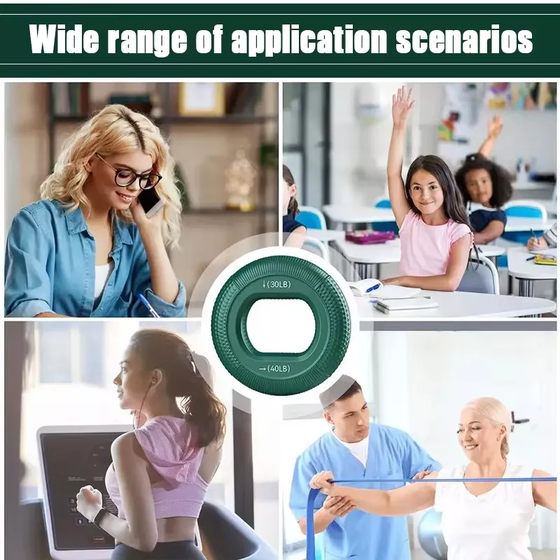 Silicone Hand and Finger Strengthener Ring for Grip Training and Stress Relief - Image 6