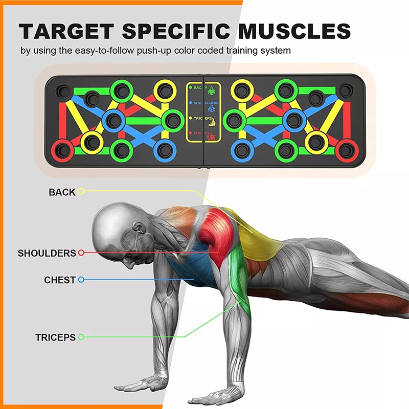 Folding Push-up Board Multi-mode Adjustable Core Muscle Exerciser - Image 4
