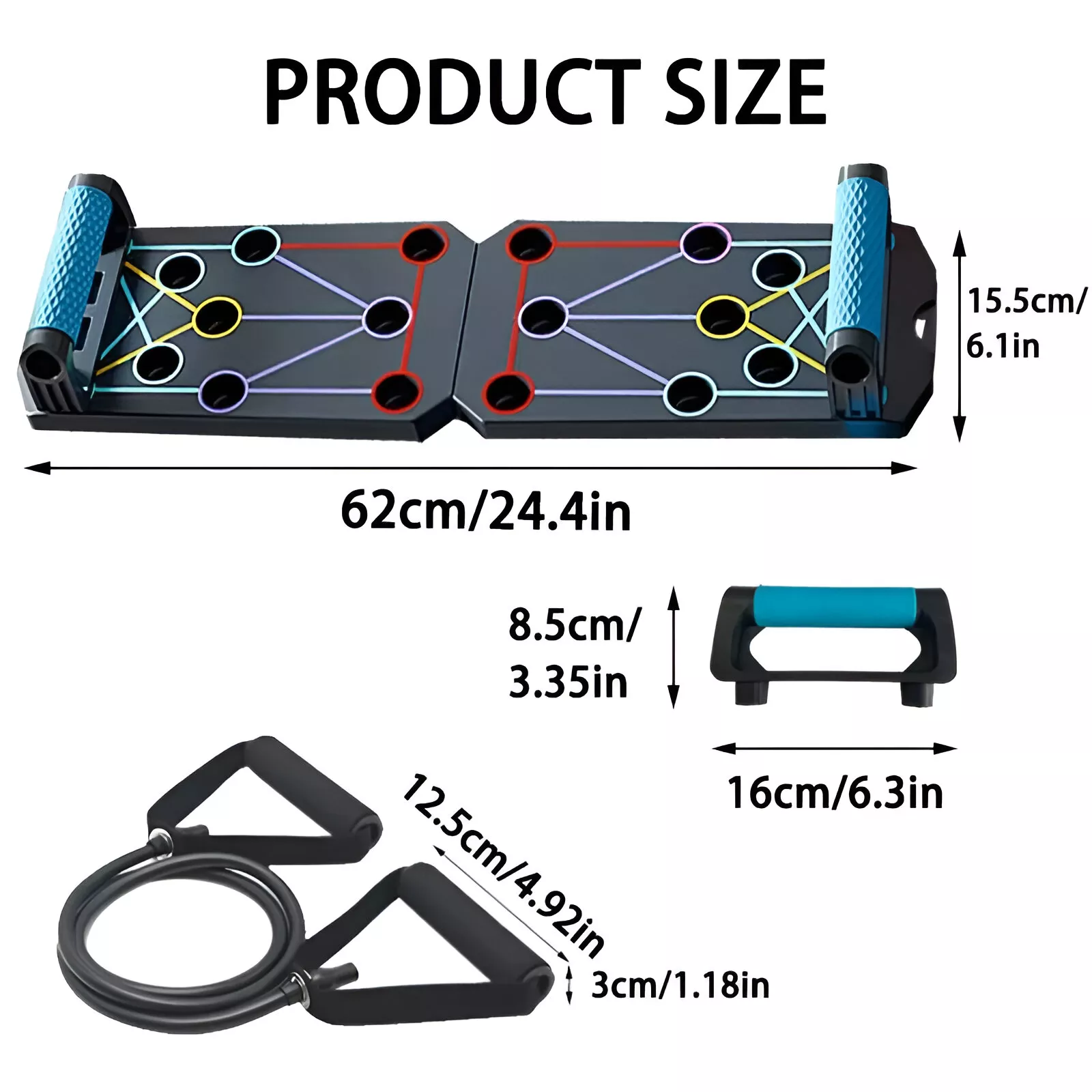 Folding Push-Up Board Multifunctional Portable Fitness Equipment for Muscle Training - Image 6