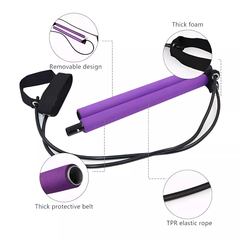 Portable Pilates Bar Yoga Pole for Weight Loss and Toning - Image 3