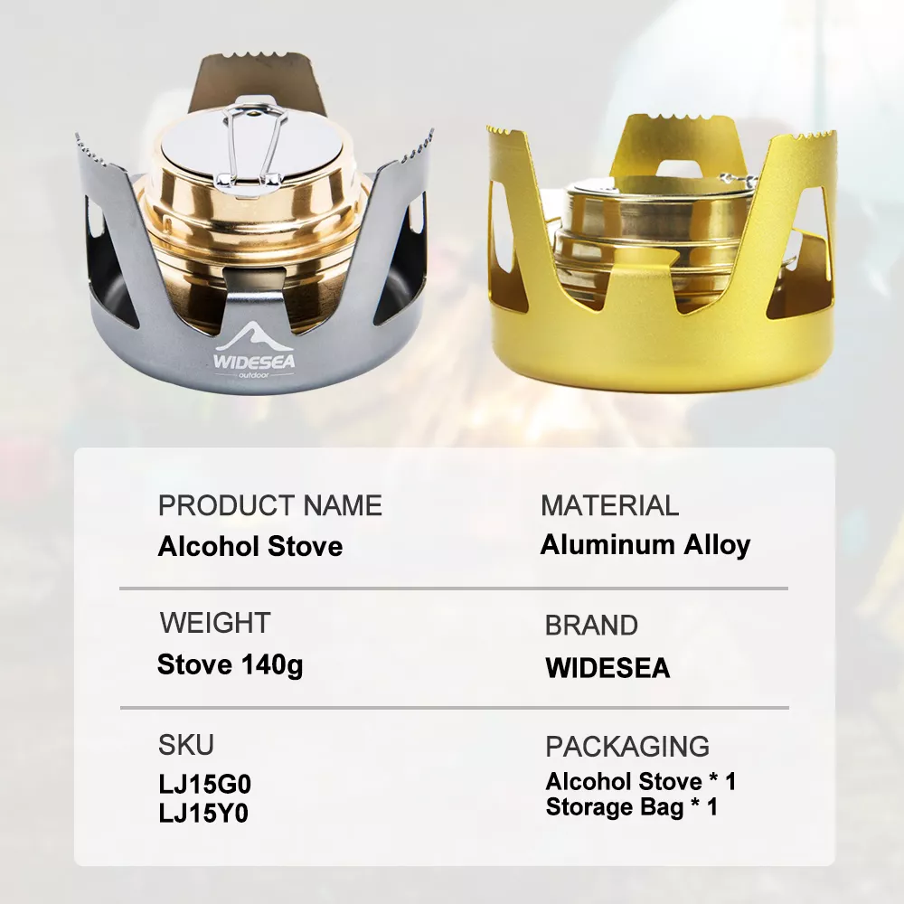 Compact Ultra-Light Alcohol Stove for Outdoor Camping and Picnics - Image 4