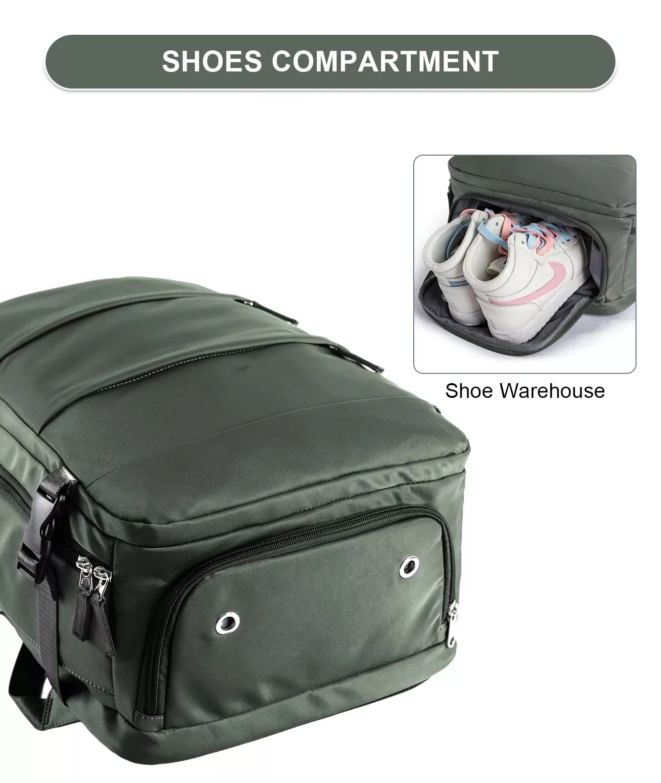 Unisex Large Capacity Waterproof Travel Backpack with Wet and Dry Separation - Image 6