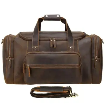 Vintage Full Grain Leather Duffel Bag