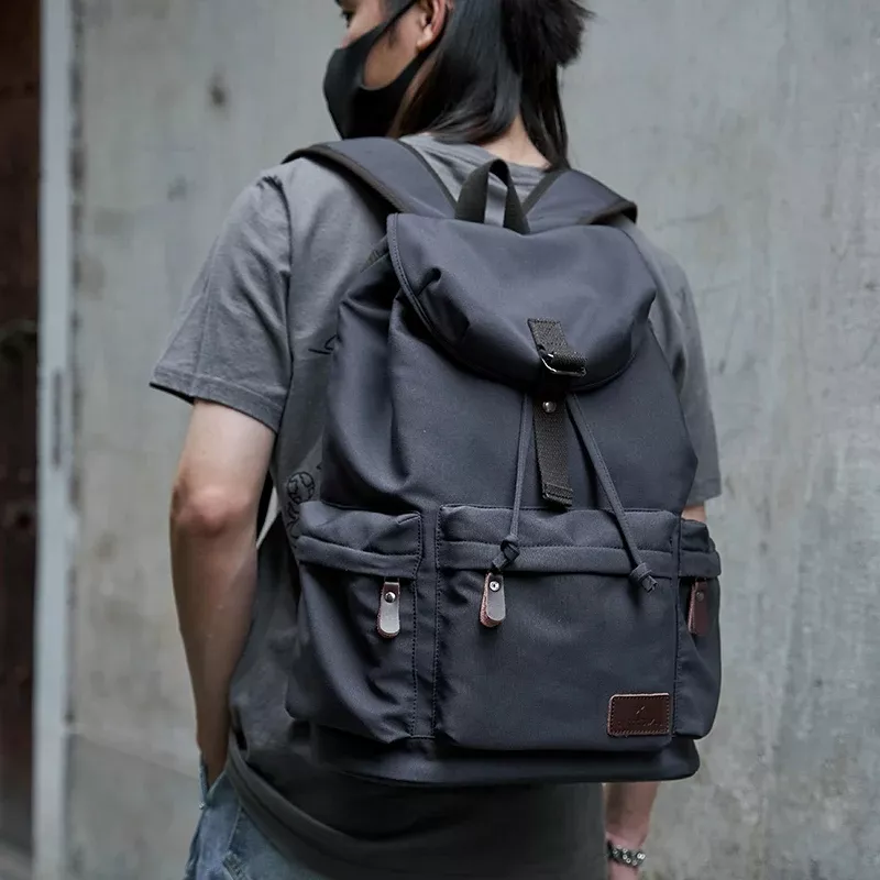 Large Capacity Vintage Canvas Backpack - Image 6
