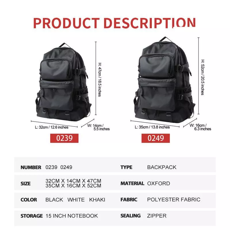 Lightweight Waterproof Laptop Backpack for Men – Large Capacity Travel & School Bag - Image 5