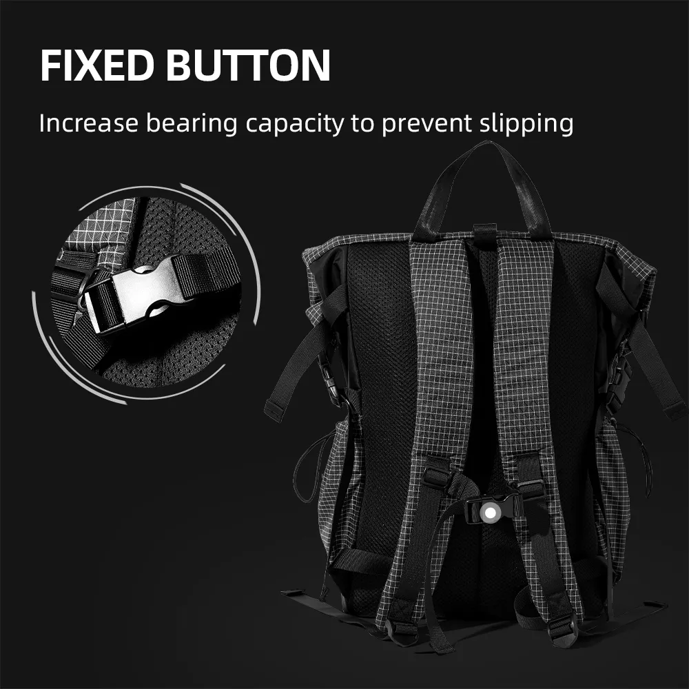Men's Roll Top Expandable Waterproof Backpack - Image 6