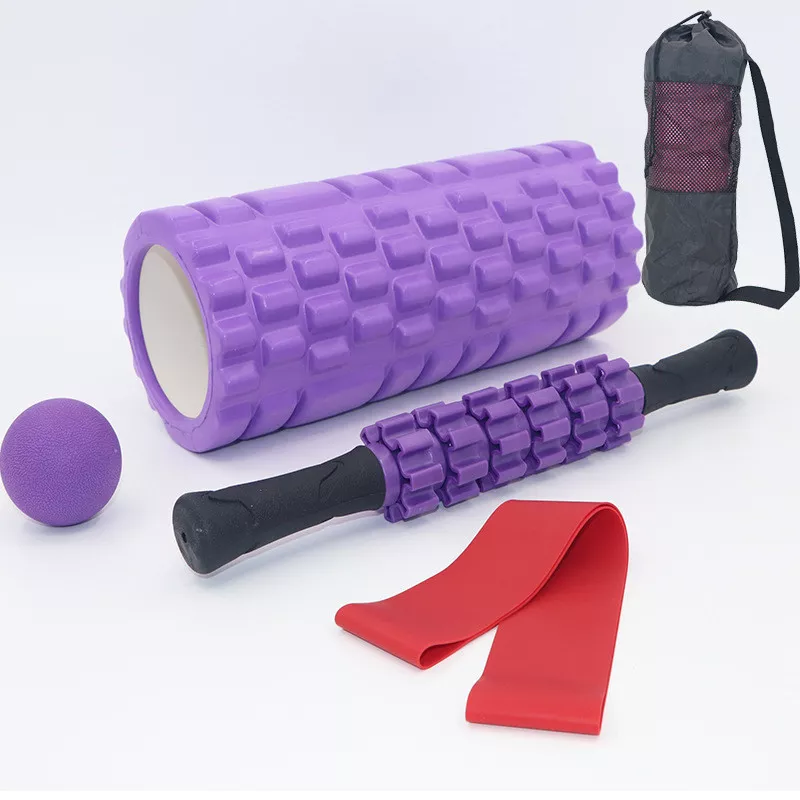 5-in-1 Yoga Massage Set with Foam Roller, Massage Stick, and Fascia Ball - Image 2