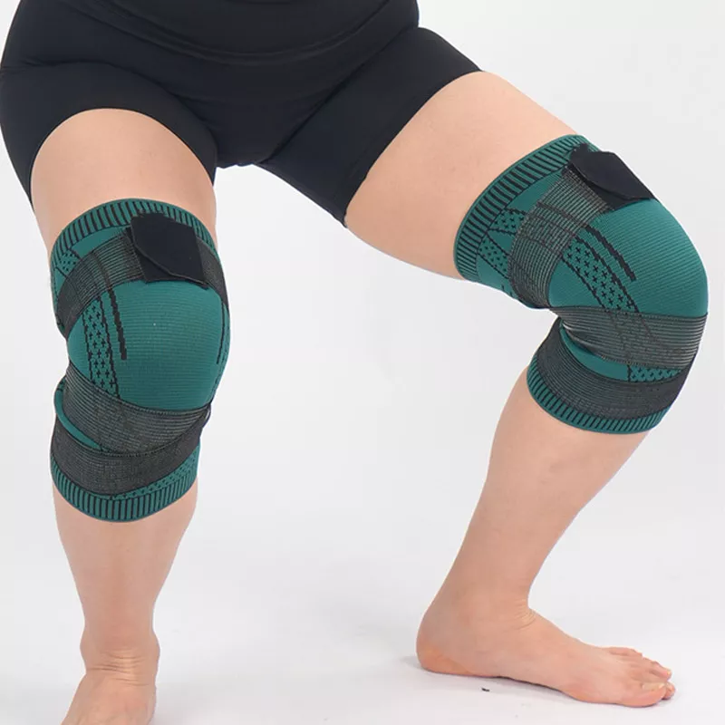 Compression Knee Support Sleeve with Silicone Pad for Sports and Fitness - Image 5