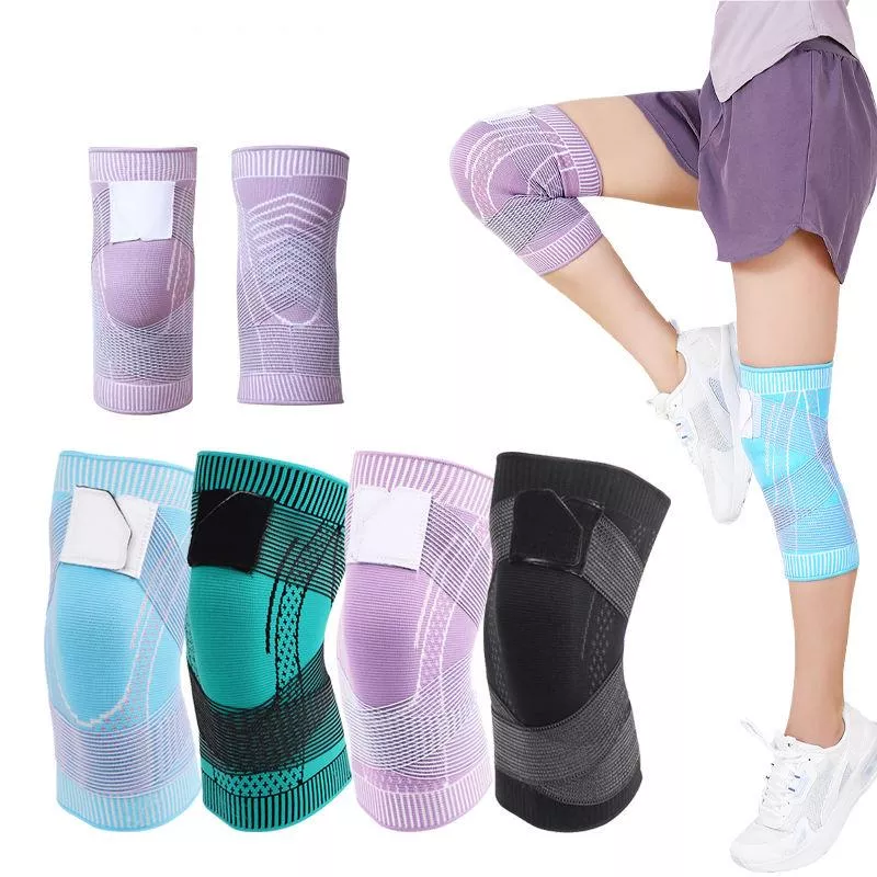 Compression Knee Support Sleeve with Silicone Pad for Sports and Fitness - Image 2