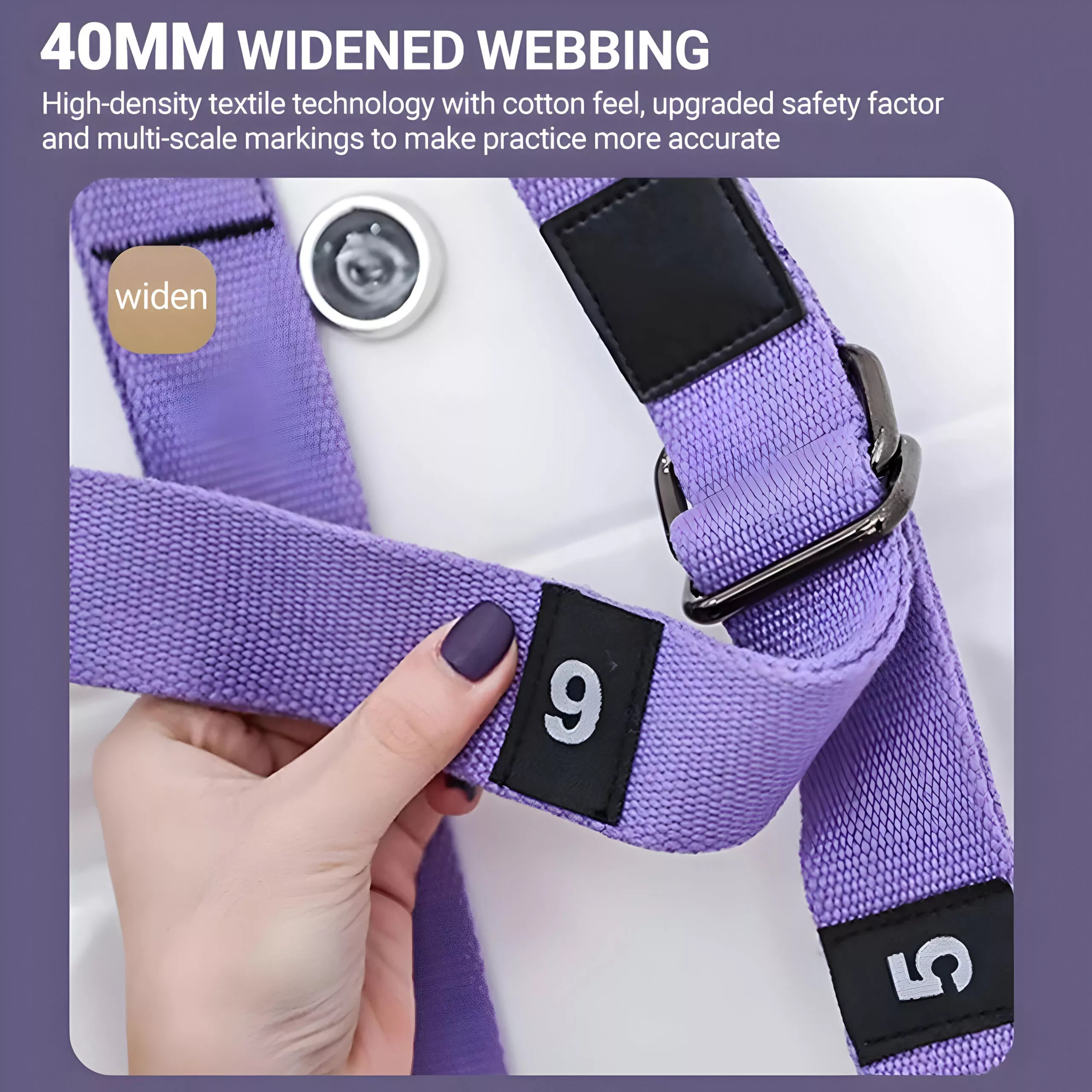 Adjustable Elastic Yoga Stretching Belt for Flexibility and Core Strength - Image 5