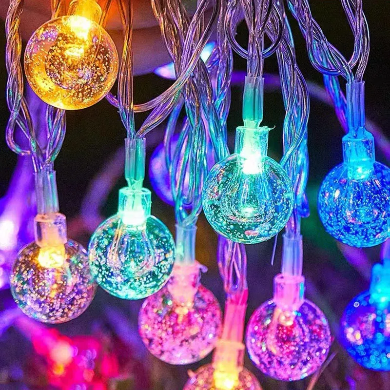 LED Crystal Ball String Lights