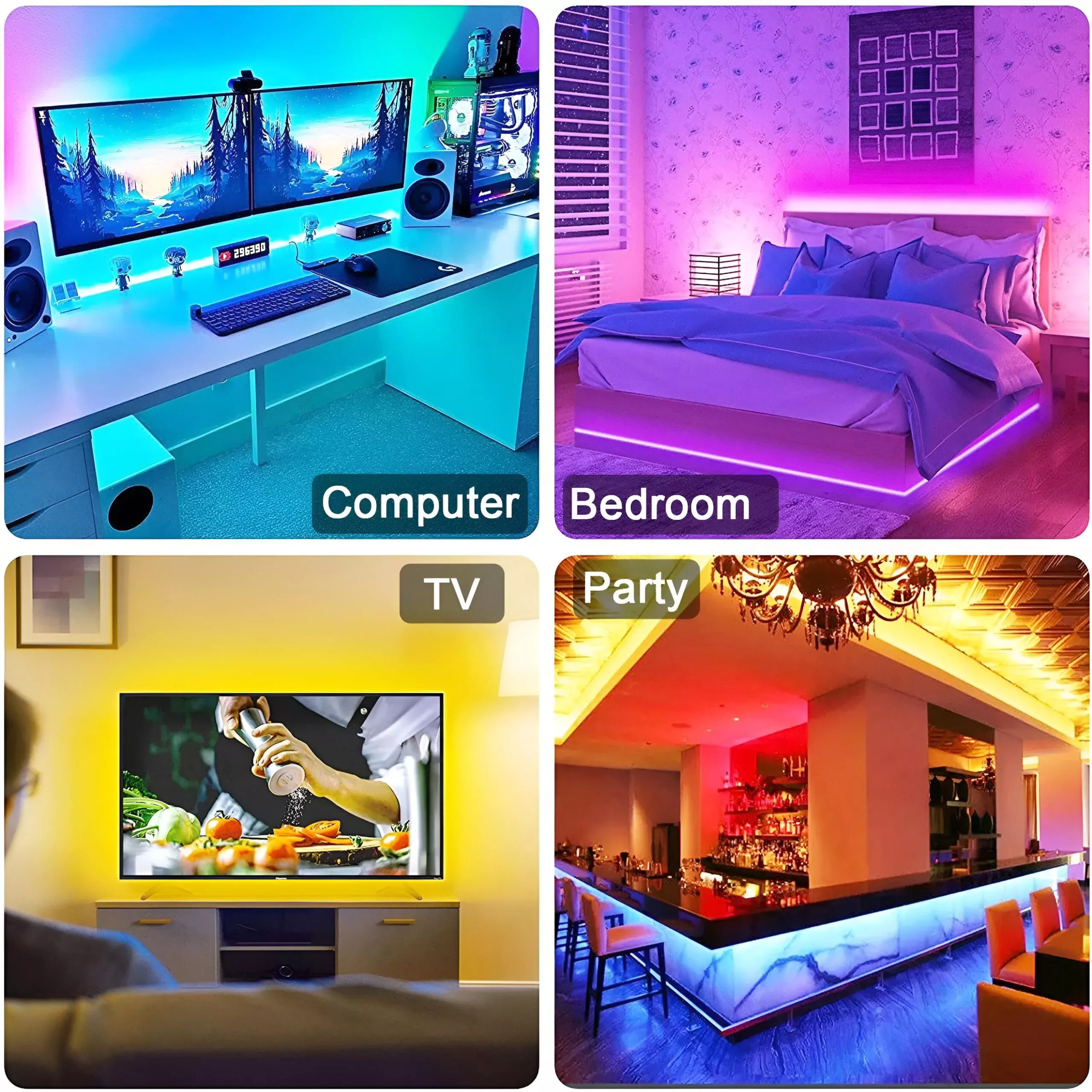 RGB LED Strip Lights with Bluetooth Control - Image 7