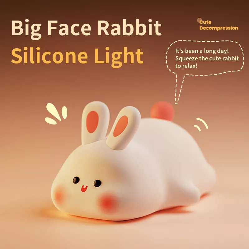 Adorable Rabbit-Shaped Silicone Night Light - Image 4
