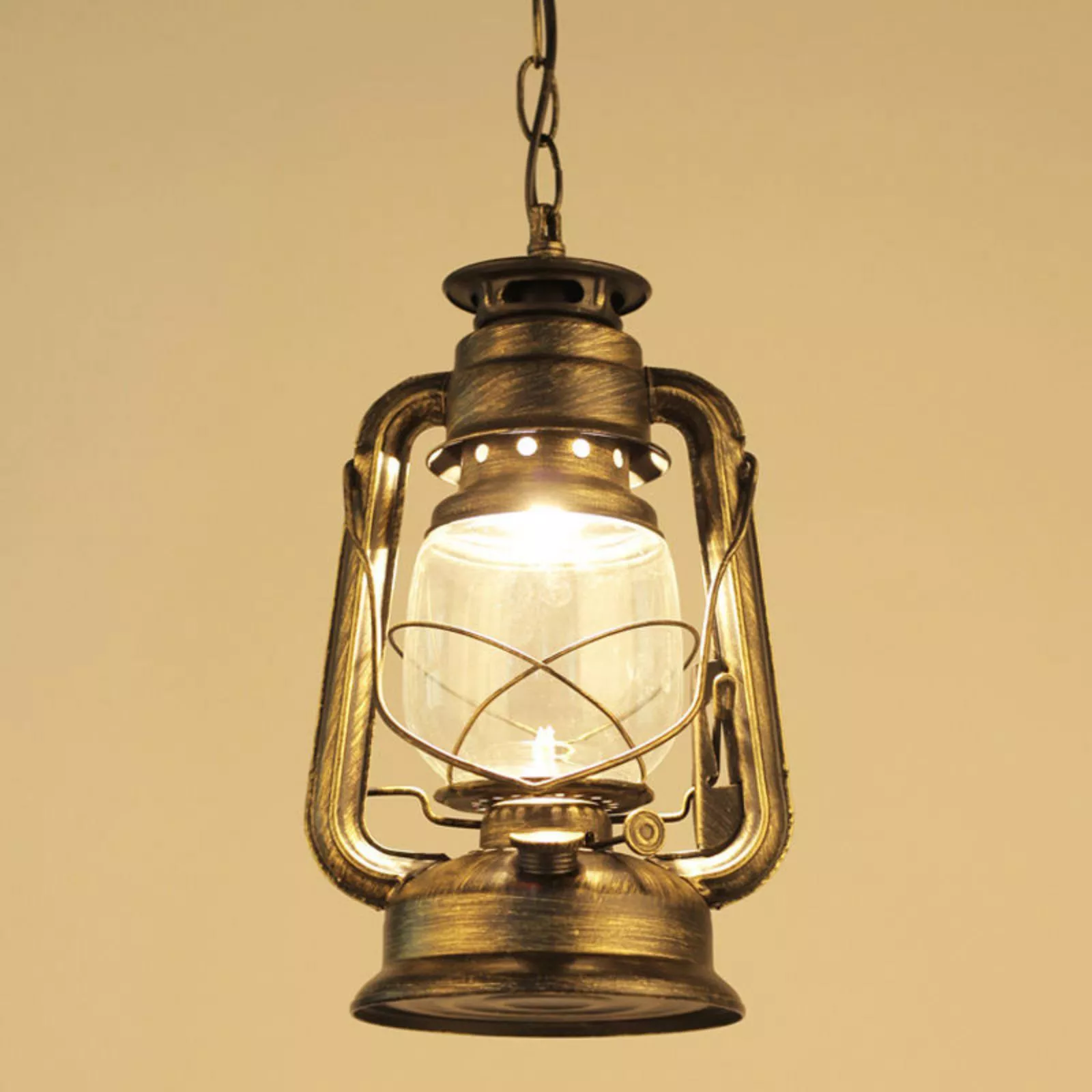 Antique Bronze Retro Kerosene Lantern Lamp - Image 6