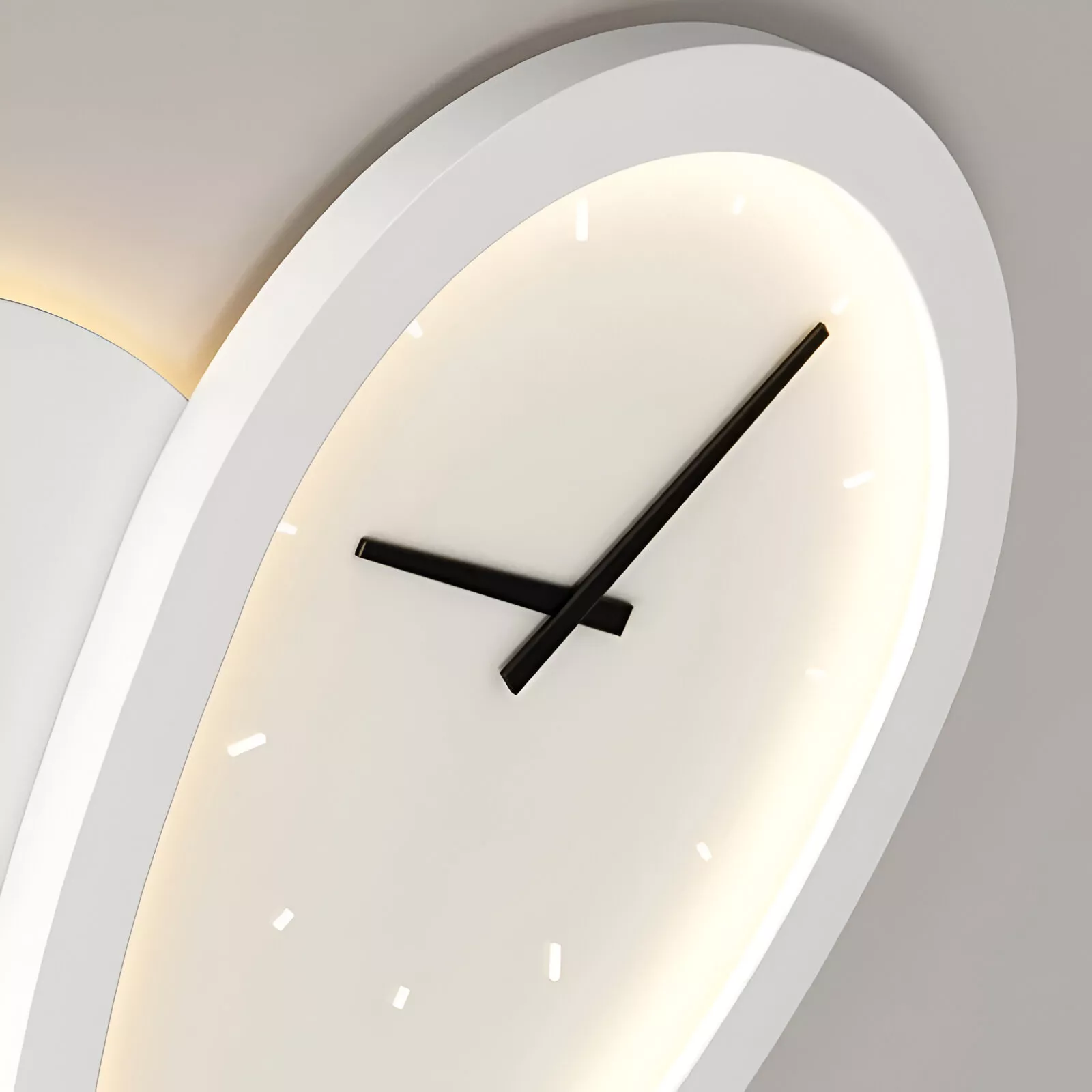 Love-Shaped Wall Lamp with Clock - Image 6