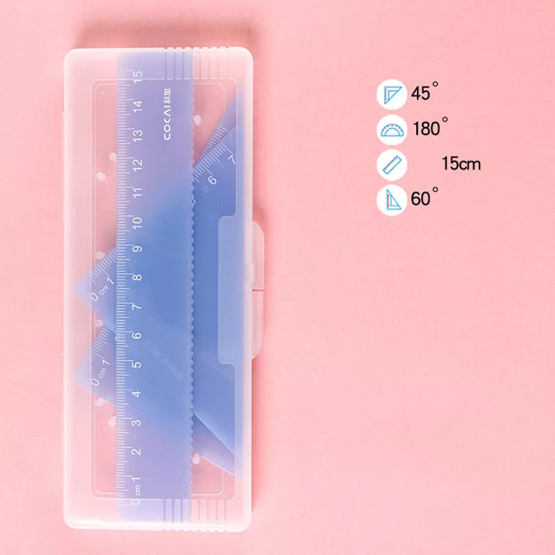 4Pcs Candy Color Ruler Set - Image 5
