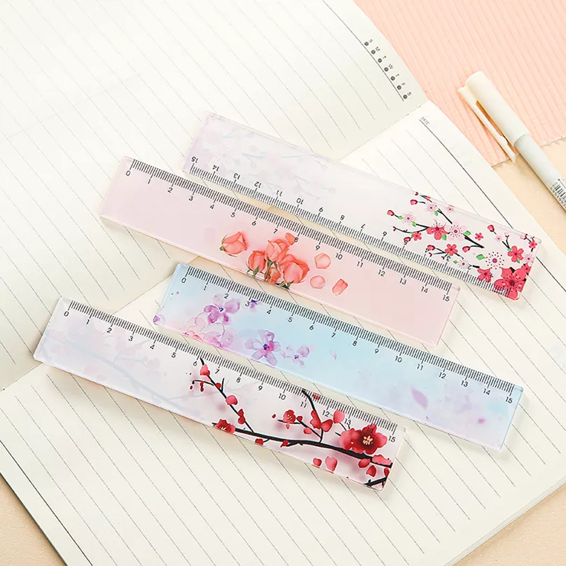 15cm Transparent Straight Ruler for School & Crafting - Image 2